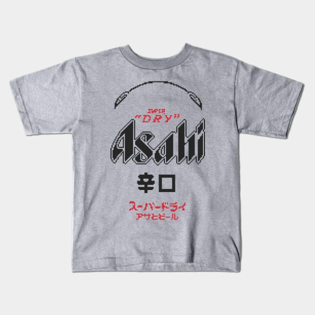 Asahi Super "DRY" 16Bits [Asahi] Kids T-Shirt by Tad